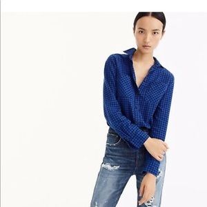 J Crew mini buffalo check shirt